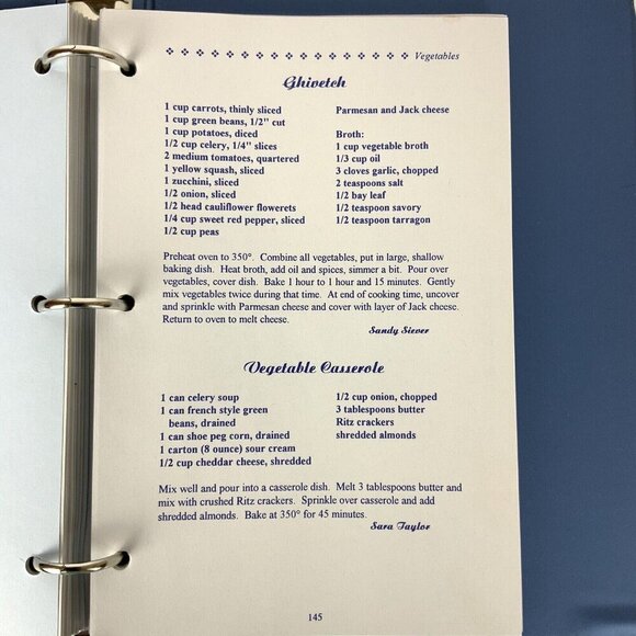 Seasoned With Grace Cookbook 1993 Ring Binder Grace Bible Church College Station - Picture 14 of 16